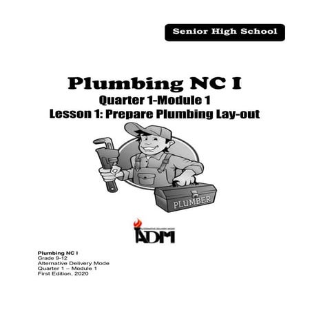 MODULE 1-PLUMBING NC I BY DALEON
