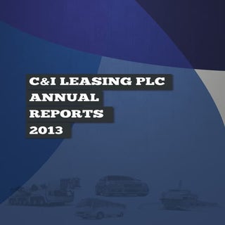 C&I Leasing Plc Annual Report 2013