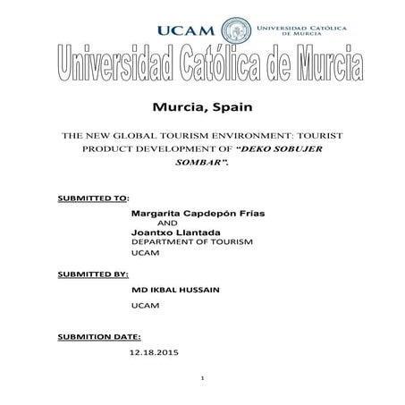 tourism product development