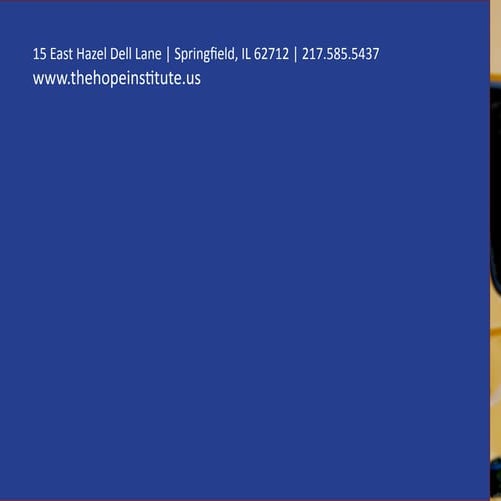 The Hope Institute for Children and Families Brochure