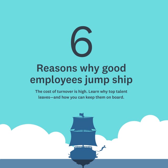 6 reasons why good employees leave [Infographic]