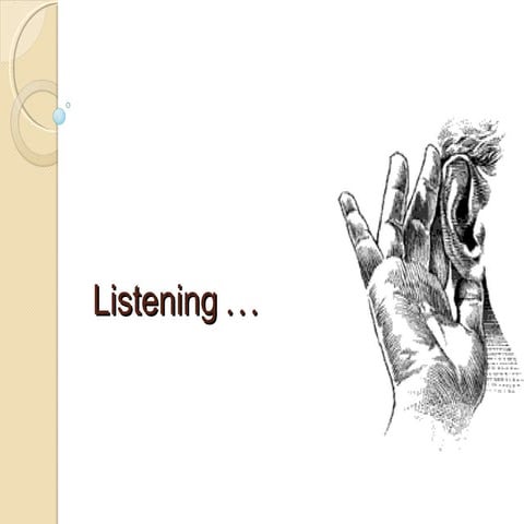 Listenin Skills and Barriers