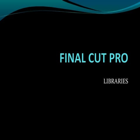 Final cut pro versão 10.1   libraries