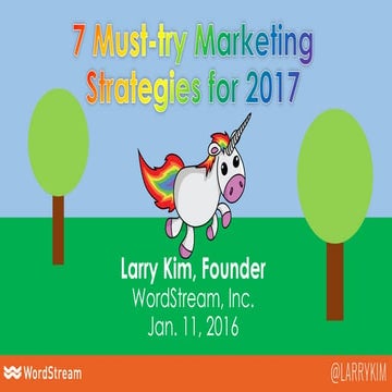 7 Must-try Marketing Strategies for 2017