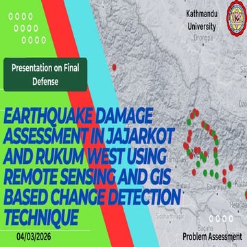 Earthquake Damage Assessment in Jajarkot and Rukum West Using Remote ...