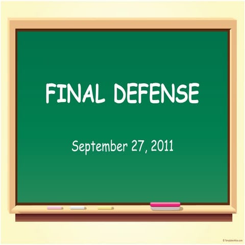 Nursing Research Final Defense