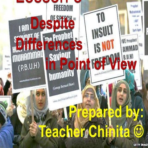 Despite Differences in Point of View