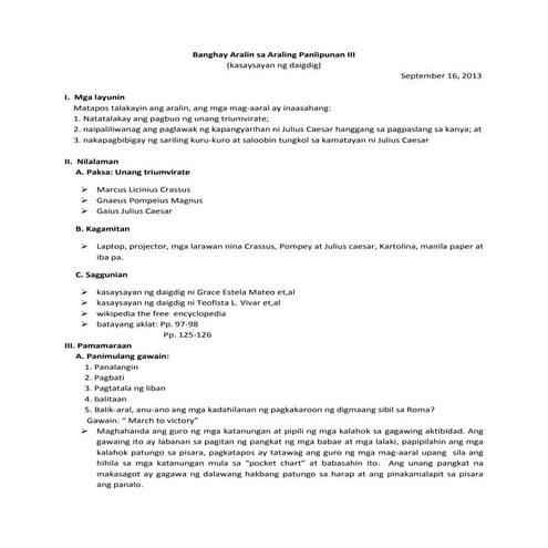 Anyong lupa- GRADE 3 LP | DOC