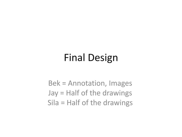 Final design