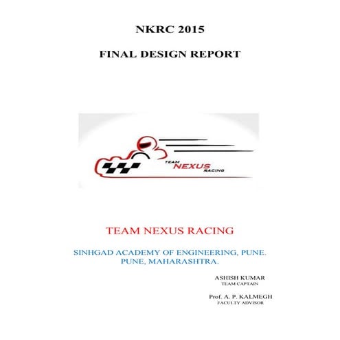 Final design report