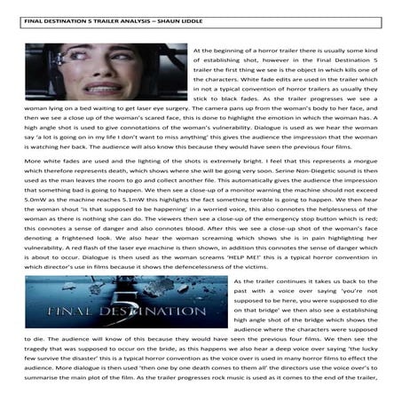 Final destination 5 | PPTX