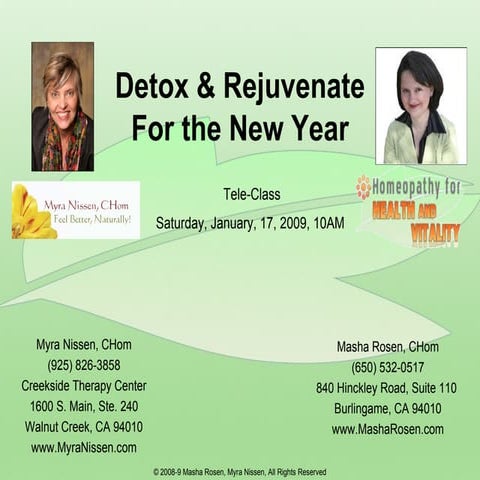 Detox & Rejuvenate For the New Year