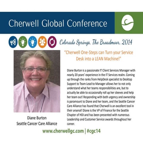 Cherwell One-StepTM Actions Can Turn Your Service Desk into a LEAN Machine!