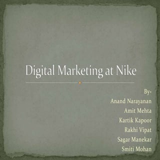 Digital marketing of Nike