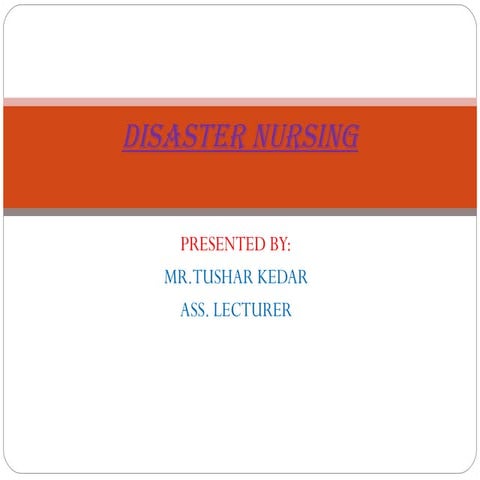 disaster nursing