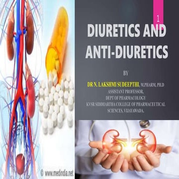 Pharmacology of diuretics-antidiuretics