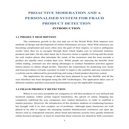 main project doument