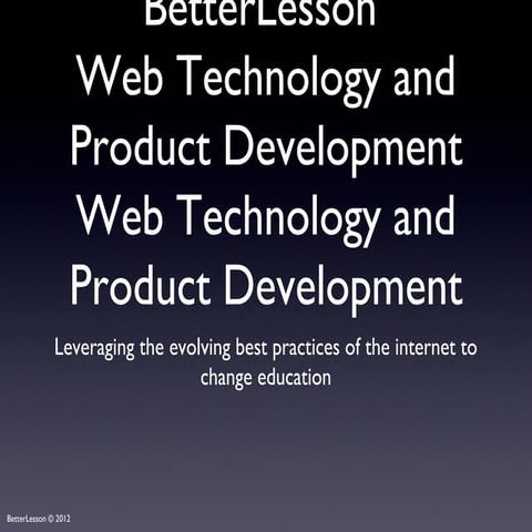 BetterLesson Web Development