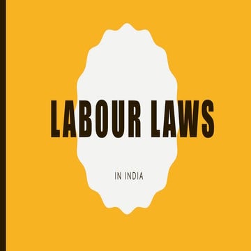 Labour laws in india