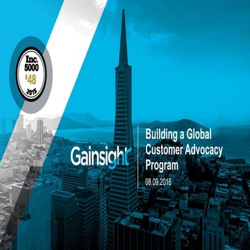 Creating a Global Customer Advocacy Program