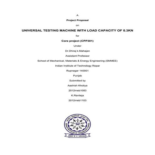 Universal Testing Machine