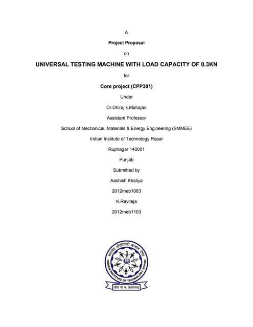 Universal Testing Machine