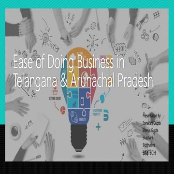 Ease of doing business in India | PPTX
