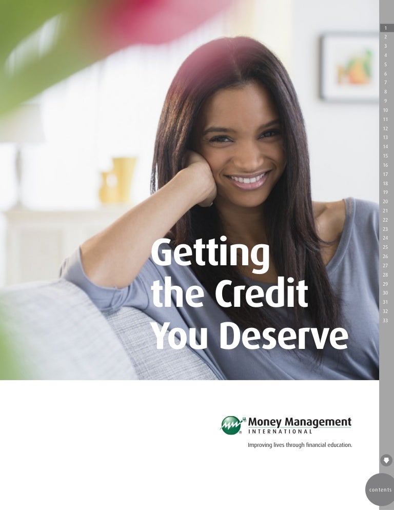 Get the credit score you deserve