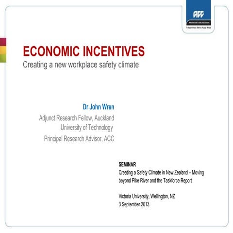 Summary of evidence for the use of economic incentives to promote work ...