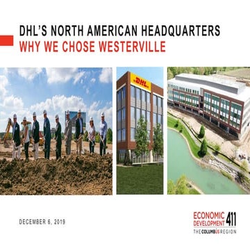 DHL’s North American Headquarters – Why We Chose Westerville