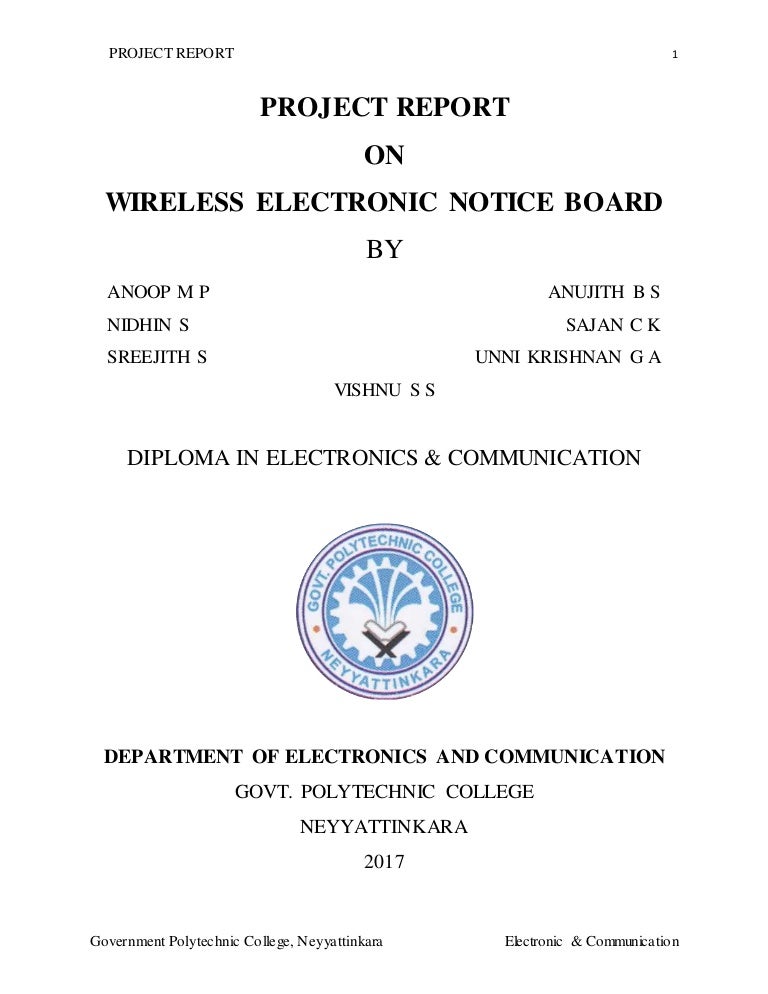 Wireless Electronic Notice Board