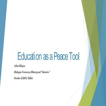 Final education and peace