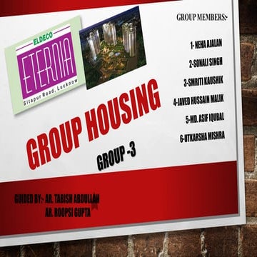 group housing eldeco eterniaa, lucknow