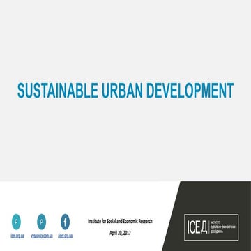 SUSTAINABLE URBAN DEVELOPMENT | PDF