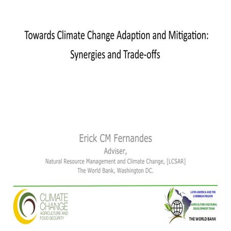 Global climate change phenomena, impacts and adaptations | PPT