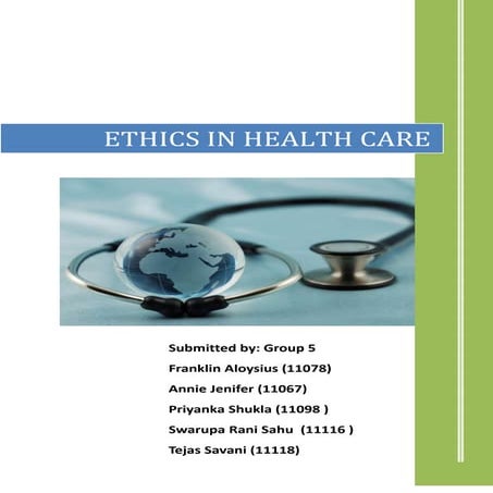 Ethics in Healthcare