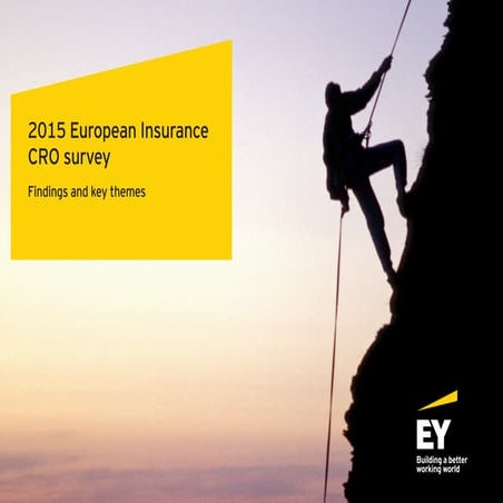 2015 European Insurance CRO survey –  Findings and key themes