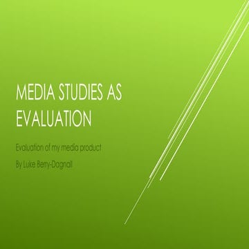 Media Evaluation | PPTX