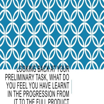 Final evaluation question