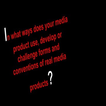 Evalution Question  #1