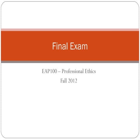 Final exam