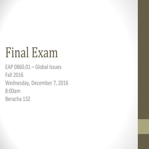 Final exam