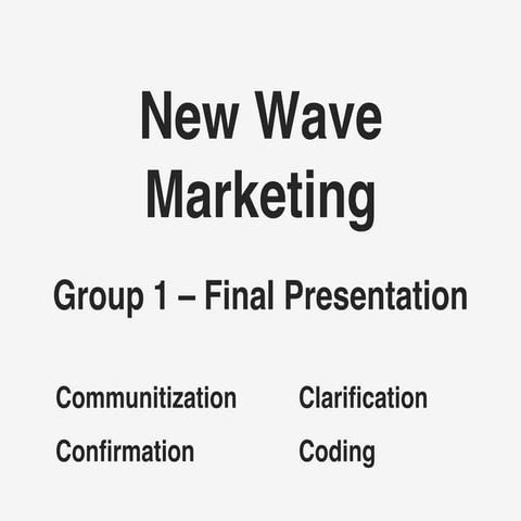 New Wave Marketing - Applied