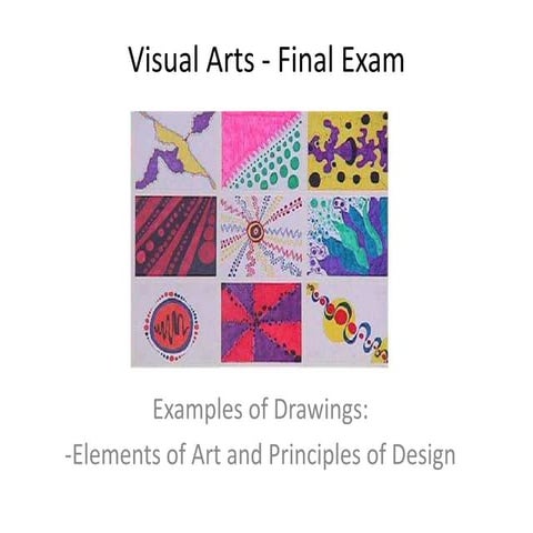 Final Exam: Elements & Principles Drawings