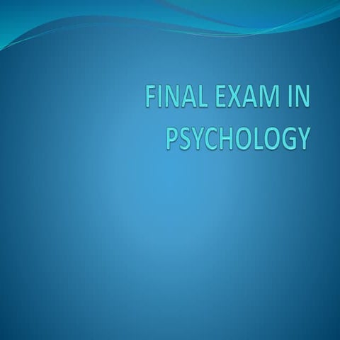 Psychology 1