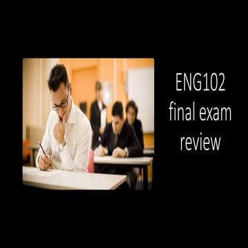 Final exam review 