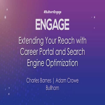 Extending Your Reach with Career Portal and Search Engine Optimization
