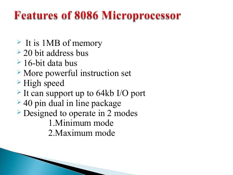 Final features of 8086_microprocessor