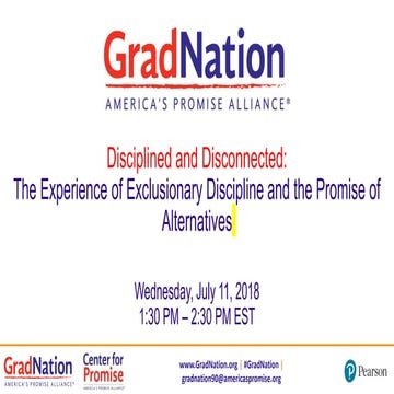[WEBINAR] Disciplined and Disconnected: Insights about Exclusionary Disciplin...