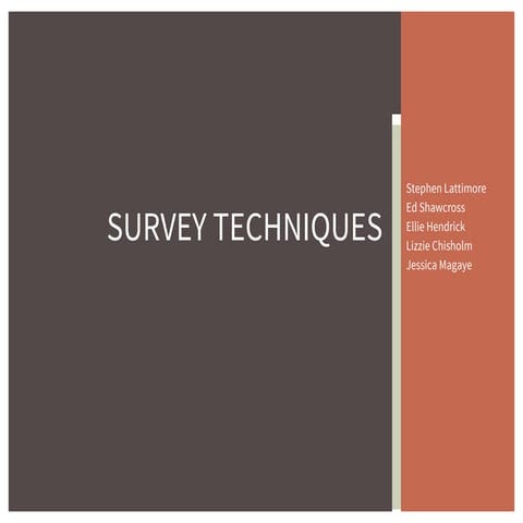survey techniques